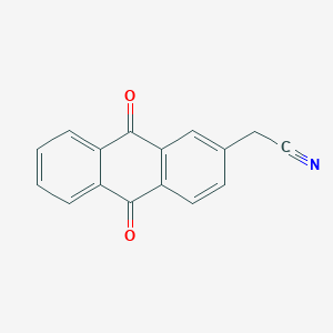 molecular formula C16H9NO2 B1303703 2-(9,10-Dioxoanthracen-2-yl)acetonitrile CAS No. 121831-04-7