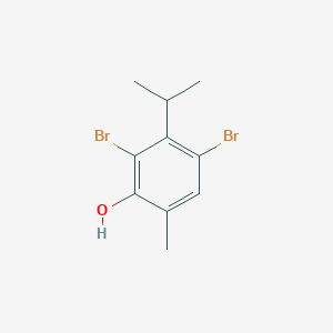 molecular formula C10H12Br2O B1303707 2,4-Dibromo-3-isopropyl-6-methylbenzenol CAS No. 70454-10-3