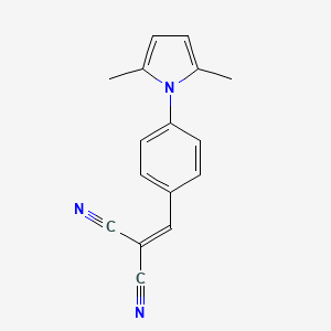 molecular formula C16H13N3 B1303713 2-{[4-(2,5-Dimethyl-1H-pyrrol-1-yl)phenyl]-methylene}malononitrile CAS No. 771567-64-7