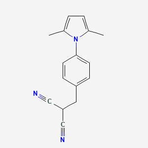 molecular formula C16H15N3 B1303714 2-[4-(2,5-Dimethyl-1H-pyrrol-1-yl)benzyl]-malononitrile CAS No. 771552-11-5