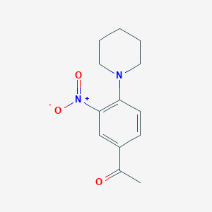 molecular formula C13H16N2O3 B1303715 1-(3-Nitro-4-piperidinophenyl)-1-ethanone CAS No. 30877-80-6
