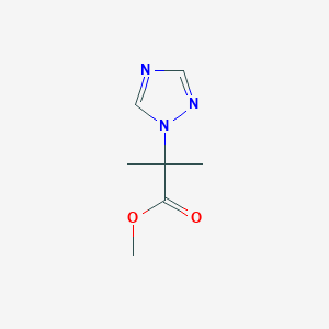 molecular formula C7H11N3O2 B1303717 methyl 2-methyl-2-(1H-1,2,4-triazol-1-yl)propanoate CAS No. 885949-78-0
