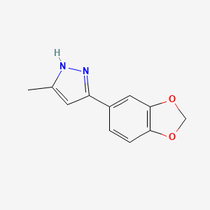 3-(1,3-benzodioxol-5-yl)-5-methyl-1H-pyrazole