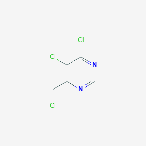 molecular formula C5H3Cl3N2 B13037255 4,5-Dichloro-6-(chloromethyl)-pyrimidine CAS No. 105708-06-3