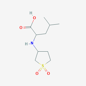 2-(1,1-Dioxo-tetrahydro-1lambda*6*-thiophen-3-ylamino)-4-methyl-pentanoic acid