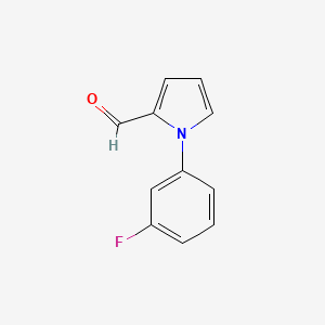 molecular formula C11H8FNO B1303734 1-(3-fluorophenyl)-1H-pyrrole-2-carbaldehyde CAS No. 383136-19-4