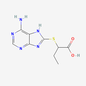 molecular formula C9H11N5O2S B1303739 2-(6-Amino-9H-purin-8-ylsulfanyl)-butyric acid CAS No. 436086-77-0