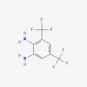 molecular formula C8H6F6N2 B1303754 3,5-Bis(trifluoromethyl)-1,2-diaminobenzene CAS No. 367-65-7