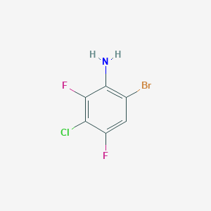 molecular formula C6H3BrClF2N B1303755 6-Bromo-3-chloro-2,4-difluoroaniline CAS No. 201849-12-9