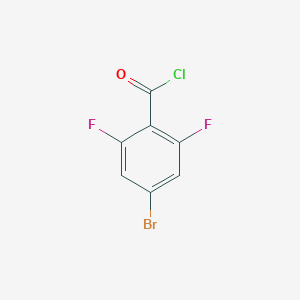 molecular formula C7H2BrClF2O B1303756 4-Bromo-2,6-difluorobenzoyl chloride CAS No. 497181-19-8