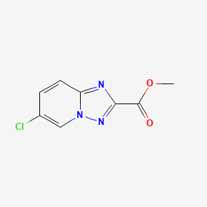molecular formula C8H6ClN3O2 B13037564 Methyl 6-chloro-[1,2,4]triazolo[1,5-A]pyridine-2-carboxylate 