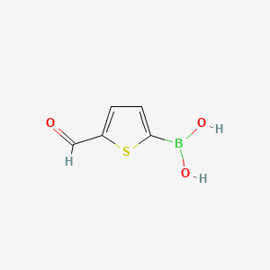 molecular formula C5H5BO3S B1303762 5-甲酰基-2-噻吩硼酸 CAS No. 4347-33-5