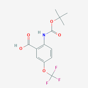 2-[(tert-Butoxycarbonyl)amino]-5-(trifluoromethoxy)benzoic acid