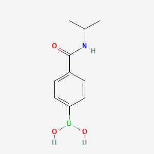 molecular formula C10H14BNO3 B1303770 4-(N-Isopropylaminocarbonyl)phenylboronic acid CAS No. 397843-67-3