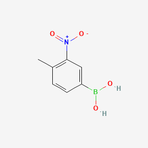 molecular formula C7H8BNO4 B1303779 4-Methyl-3-nitrophenylboronic acid CAS No. 80500-27-2