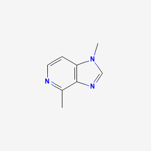 molecular formula C8H9N3 B13038041 1,4-dimethyl-1H-imidazo[4,5-c]pyridine 