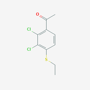 1-[2,3-Dichloro-4-(ethylsulfanyl)phenyl]-1-ethanone