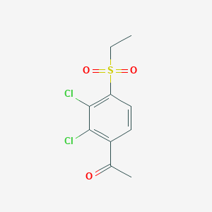 1-[2,3-Dichloro-4-(ethylsulfonyl)phenyl]-1-ethanone