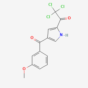 2,2,2-trichloro-1-[4-(3-methoxybenzoyl)-1H-pyrrol-2-yl]-1-ethanone