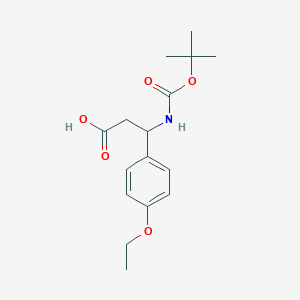 3-[(Tert-butoxycarbonyl)amino]-3-(4-ethoxyphenyl)propanoic acid