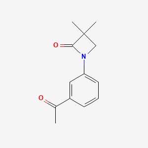 1-(3-Acetylphenyl)-3,3-dimethylazetidin-2-one