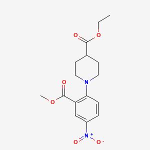 Ethyl 1-[2-(methoxycarbonyl)-4-nitrophenyl]-4-piperidinecarboxylate