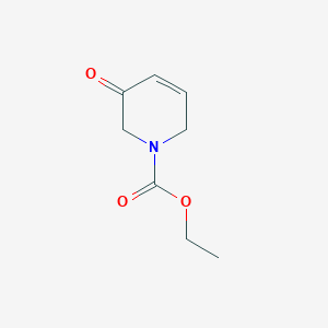 molecular formula C8H11NO3 B13038334 Ethyl 3-oxo-3,6-dihydropyridine-1(2H)-carboxylate CAS No. 66643-50-3