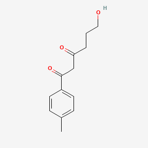 molecular formula C13H16O3 B1303837 6-Hydroxy-1-(4-methylphenyl)hexane-1,3-dione CAS No. 69745-21-7