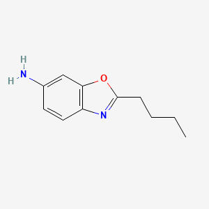 molecular formula C11H14N2O B1303839 2-Butyl-1,3-benzoxazol-6-amine CAS No. 875850-00-3
