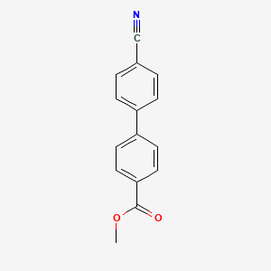 B1303851 Methyl 4'-cyano[1,1'-biphenyl]-4-carboxylate CAS No. 89900-95-8
