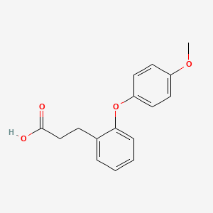 molecular formula C16H16O4 B1303858 3-[2-(4-methoxyphenoxy)phenyl]propanoic Acid CAS No. 886361-17-7