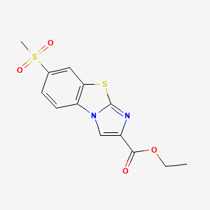 Ethyl 7-(methylsulfonyl)imidazo[2,1-b][1,3]benzothiazole-2-carboxylate