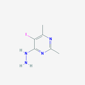 4-Hydrazino-5-iodo-2,6-dimethylpyrimidine