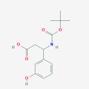 3-[(Tert-butoxycarbonyl)amino]-3-(3-hydroxyphenyl)propanoic acid