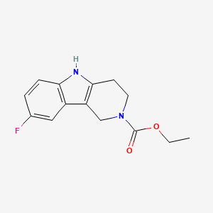 Ethyl 8-fluoro-1,3,4,5-tetrahydro-2H-pyrido[4,3-b]indole-2-carboxylate