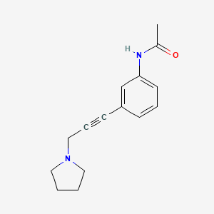 N-{3-[3-(1-Pyrrolidinyl)-1-propynyl]-phenyl}acetamide