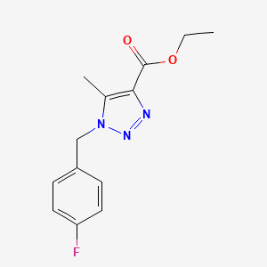 Ethyl 1-(4-fluorobenzyl)-5-methyl-1H-1,2,3-triazole-4-carboxylate