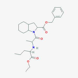 molecular formula C₂₆H₃₈N₂O₅ B130393 Perindopril Benzyl Ester CAS No. 122454-52-8