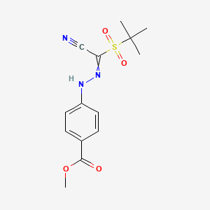 Methyl 4-{2-[(tert-butylsulfonyl)(cyano)methylene]hydrazino}benzenecarboxylate
