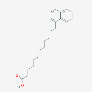 molecular formula C22H30O2 B13039353 12-(Naphthalen-1-YL)dodecanoic acid CAS No. 73711-26-9