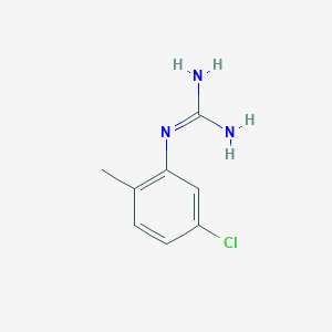 molecular formula C8H10ClN3 B13039477 1-(5-Chloro-2-methylphenyl)guanidine 