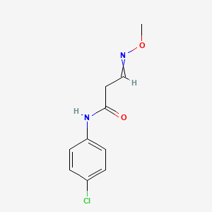 molecular formula C10H11ClN2O2 B1303950 N-(4-chlorophenyl)-3-(methoxyimino)propanamide 