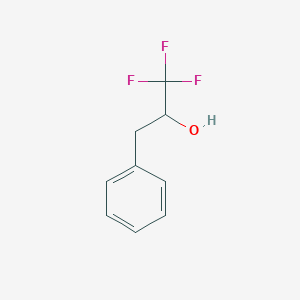 molecular formula C9H9F3O B1304000 1,1,1-Trifluoro-3-phenylpropan-2-ol CAS No. 330-72-3