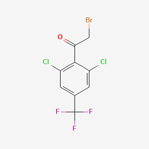 molecular formula C9H4BrCl2F3O B1304002 2-Bromo-2',6'-dichloro-4'-(trifluoromethyl)-acetophenone CAS No. 175205-89-7