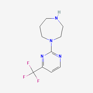 molecular formula C10H13F3N4 B1304014 1-[4-(Trifluoromethyl)pyrimidin-2-yl]-1,4-diazepane CAS No. 238403-48-0