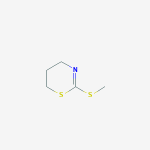 molecular formula C5H9NS2 B1304017 2-(methylsulfanyl)-5,6-dihydro-4H-1,3-thiazine CAS No. 58842-19-6
