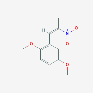 molecular formula C₁₁H₁₃NO₄ B130402 1,4-dimethoxy-2-(2-nitroprop-1-en-1-yl)benzene CAS No. 18790-57-3