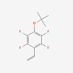 molecular formula C12H12F4O B1304027 4-(叔丁氧基)-2,3,5,6-四氟苯乙烯 CAS No. 343305-41-9