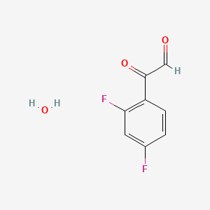 molecular formula C8H6F2O3 B1304030 2,4-二氟苯甘醛水合物 CAS No. 79784-36-4