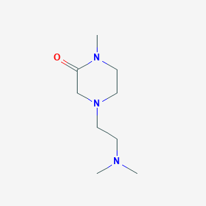 molecular formula C9H19N3O B130404 4-[2-(Dimethylamino)ethyl]-1-methylpiperazin-2-one CAS No. 142877-39-2